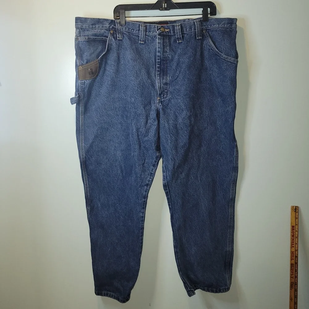 Wrangler‎ Riggs Workwear Men's 46x30 Dark Wash Carpenter Jeans